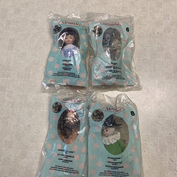 Four (4) 2007 McDonald's Happy Meal Toy - Madame Alexander Wizard Of Oz Dolls - Picture 1 of 6